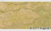 Satellite 3D Map of the area around 49° 19' 21" N, 111° 16' 30" W