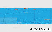 Political Panoramic Map of the area around 49° 19' 21" N, 111° 16' 30" W