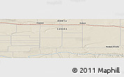 Shaded Relief Panoramic Map of the area around 49° 19' 21" N, 111° 16' 30" W