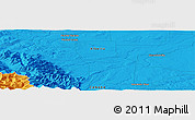 Political Panoramic Map of the area around 49° 19' 21" N, 113° 49' 29" W