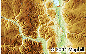 Physical Map of the area around 49° 19' 21" N, 119° 46' 30" W