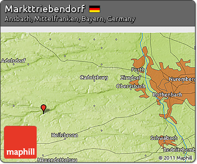 Physical 3D Map of Markttriebendorf