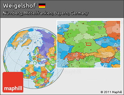 Political Location Map of Weigelshof