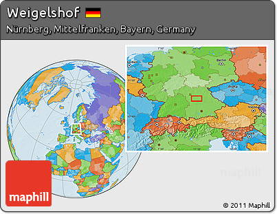 Political Location Map of Weigelshof