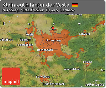 Satellite Map of Kleinreuth Hinter Der Veste
