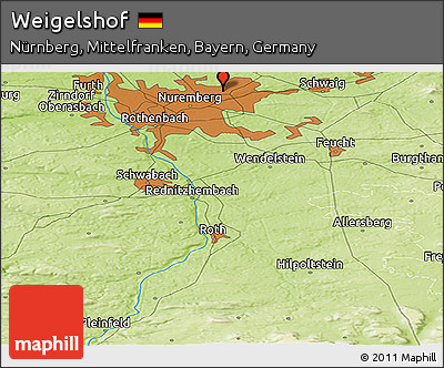 Physical Panoramic Map of Weigelshof