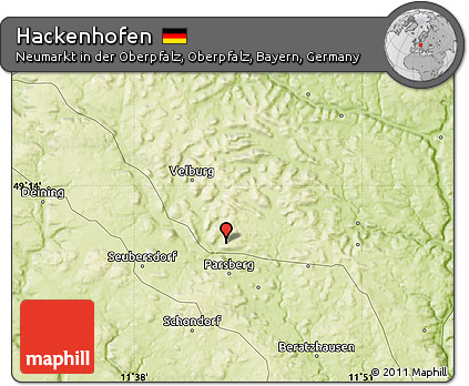 Physical Map of Hackenhofen