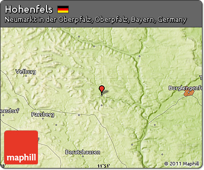 Physical Map of Hohenfels