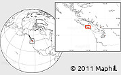 Blank Location Map of Tofino