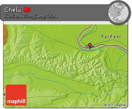 Physical 3D Map of Chelu