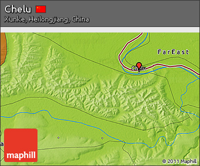 Physical 3D Map of Chelu