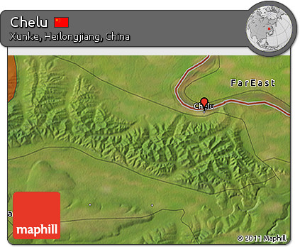 Satellite 3D Map of Chelu