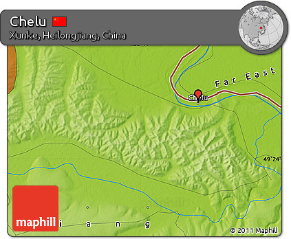 Physical Map of Chelu