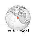 Outline Map of the Area around 49° 19' 21" N, 129° 7' 30" W, rectangular outline