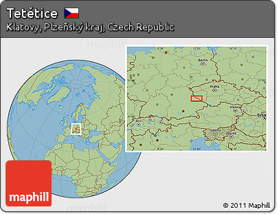 Savanna Style Location Map of Tetětice