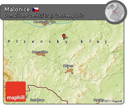 Physical Map of Malonice