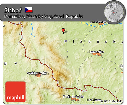 Physical Map of Šitboř