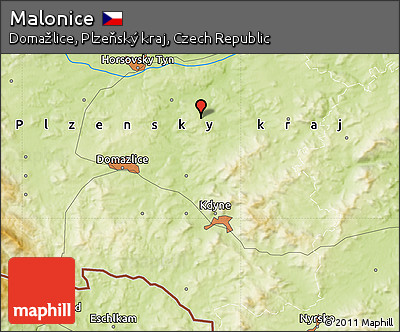 Physical Map of Malonice