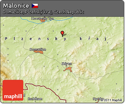 Physical Map of Malonice