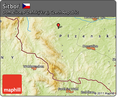 Physical Map of Šitboř