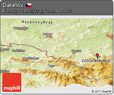 Physical Panoramic Map of Datelov