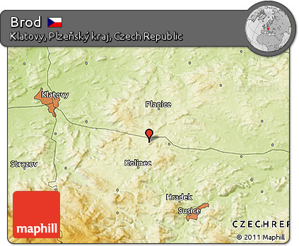 Physical 3D Map of Brod