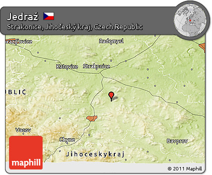Physical 3D Map of Jedraž