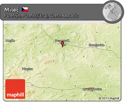 Physical 3D Map of Mileč