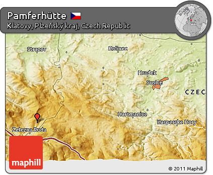Physical 3D Map of Pamferhütte