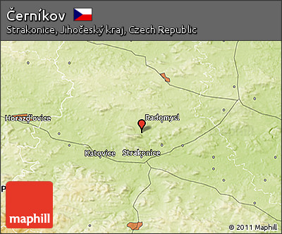 Physical 3D Map of Černíkov