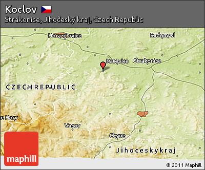 Physical 3D Map of Koclov