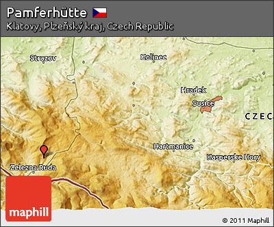 Physical 3D Map of Pamferhütte