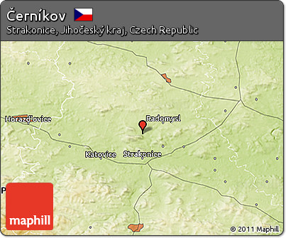 Physical 3D Map of Černíkov