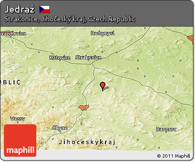 Physical 3D Map of Jedraž