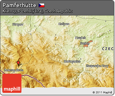 Physical 3D Map of Pamferhütte