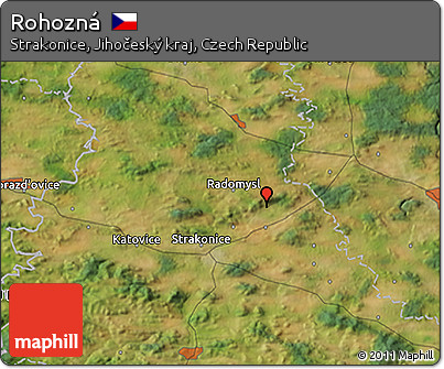 Satellite 3D Map of Rohozná