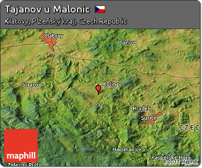 Satellite 3D Map of Tajanov U Malonic