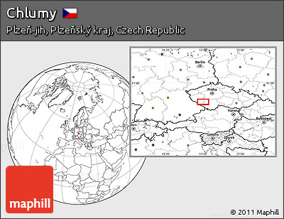 Blank Location Map of Chlumy