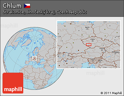 Gray Location Map of Chlum
