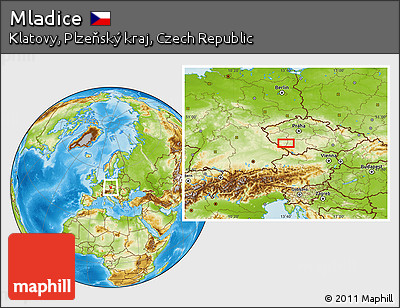 Physical Location Map of Mladice