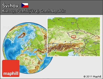 Physical Location Map of Švihov