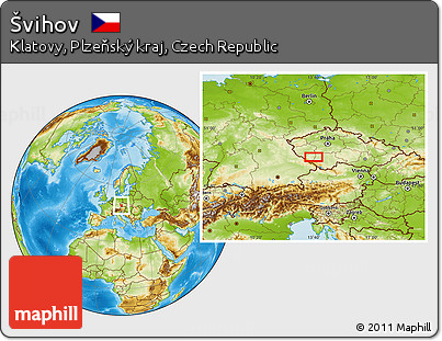 Physical Location Map of Švihov
