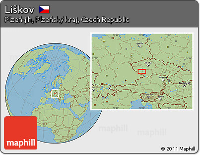 Savanna Style Location Map of Liškov