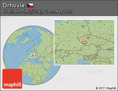 Savanna Style Location Map of Drhovle