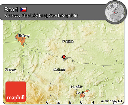 Physical Map of Brod