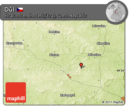 Physical Map of Dŭl