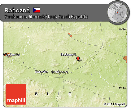 Physical Map of Rohozná
