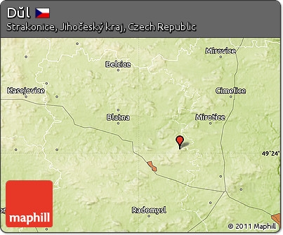 Physical Map of Dŭl