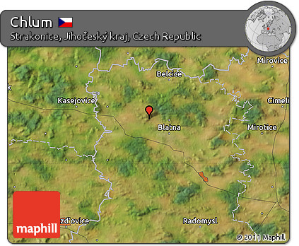 Satellite Map of Chlum