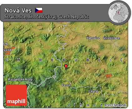 Satellite Map of Nová Ves